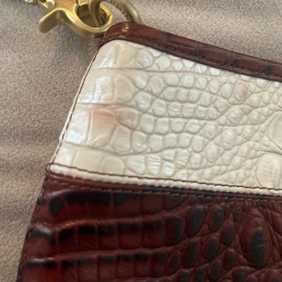 Brahmin Tri-Color Croc-Embossed Shoulder Bag - Picture 5 of 5